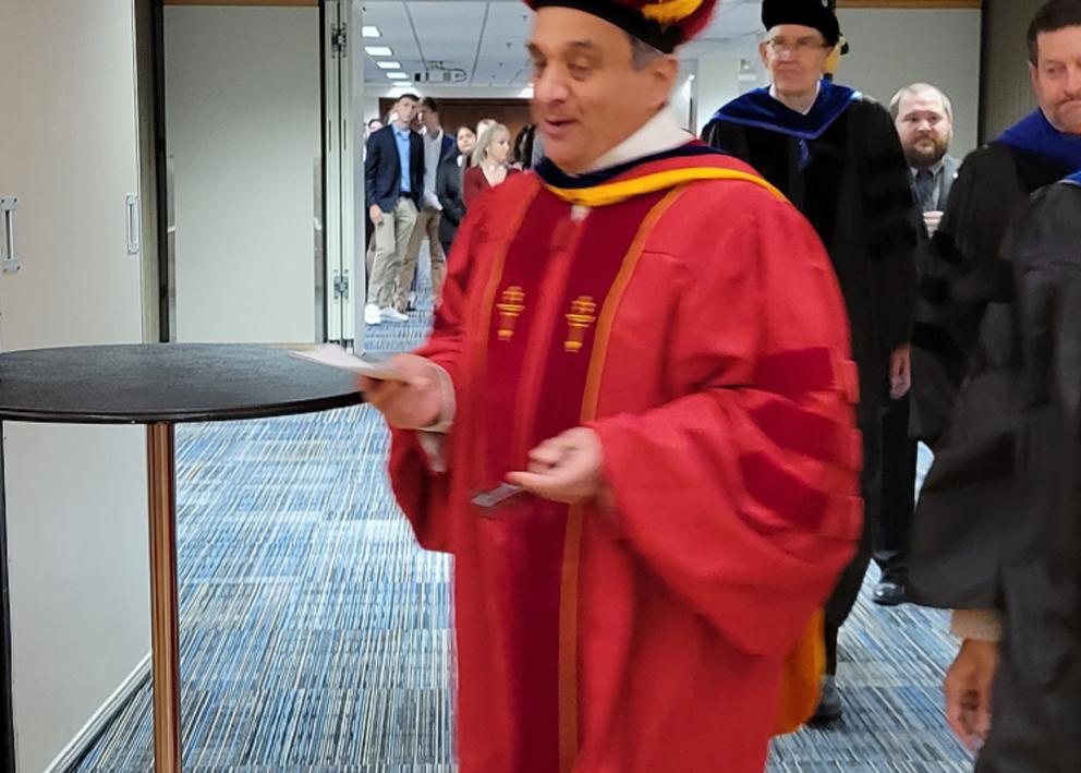 Dean of Engineering in procession