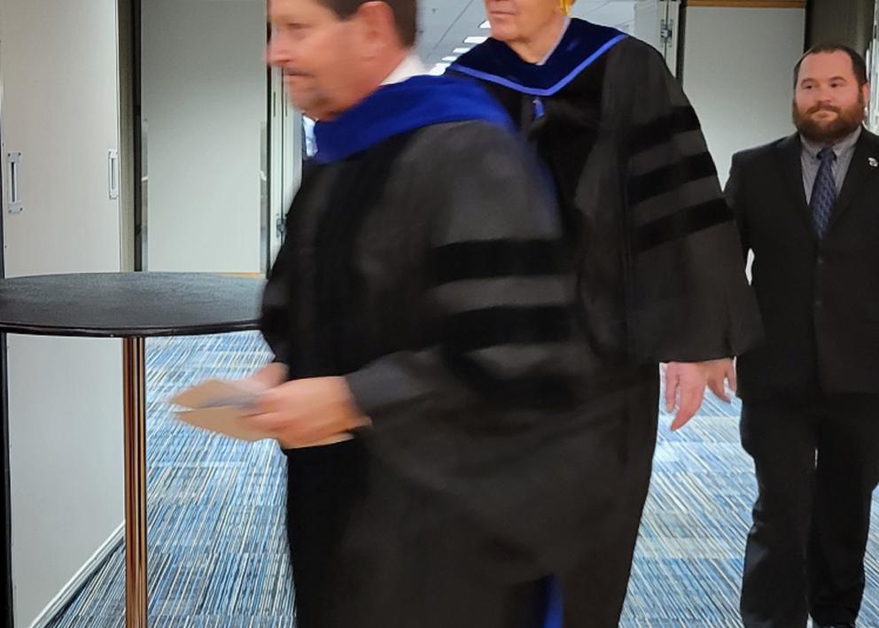 Dean of Business in procession