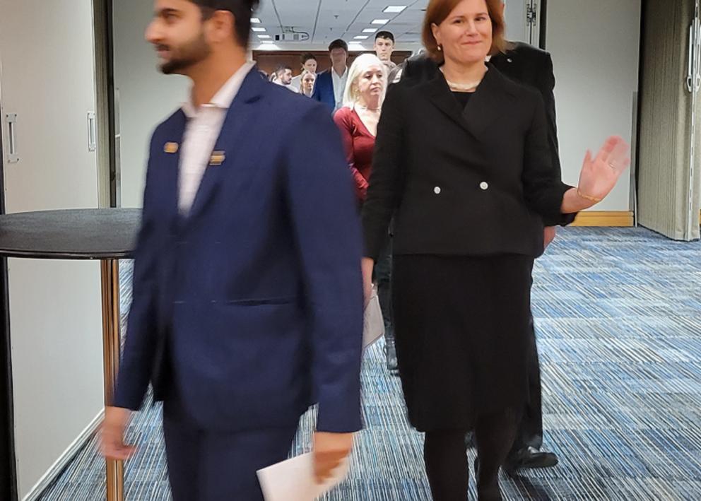 Faculty Initiate in procession