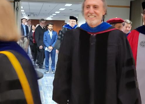 Dean of Education in procession 