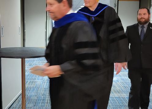 Dean of Business in procession